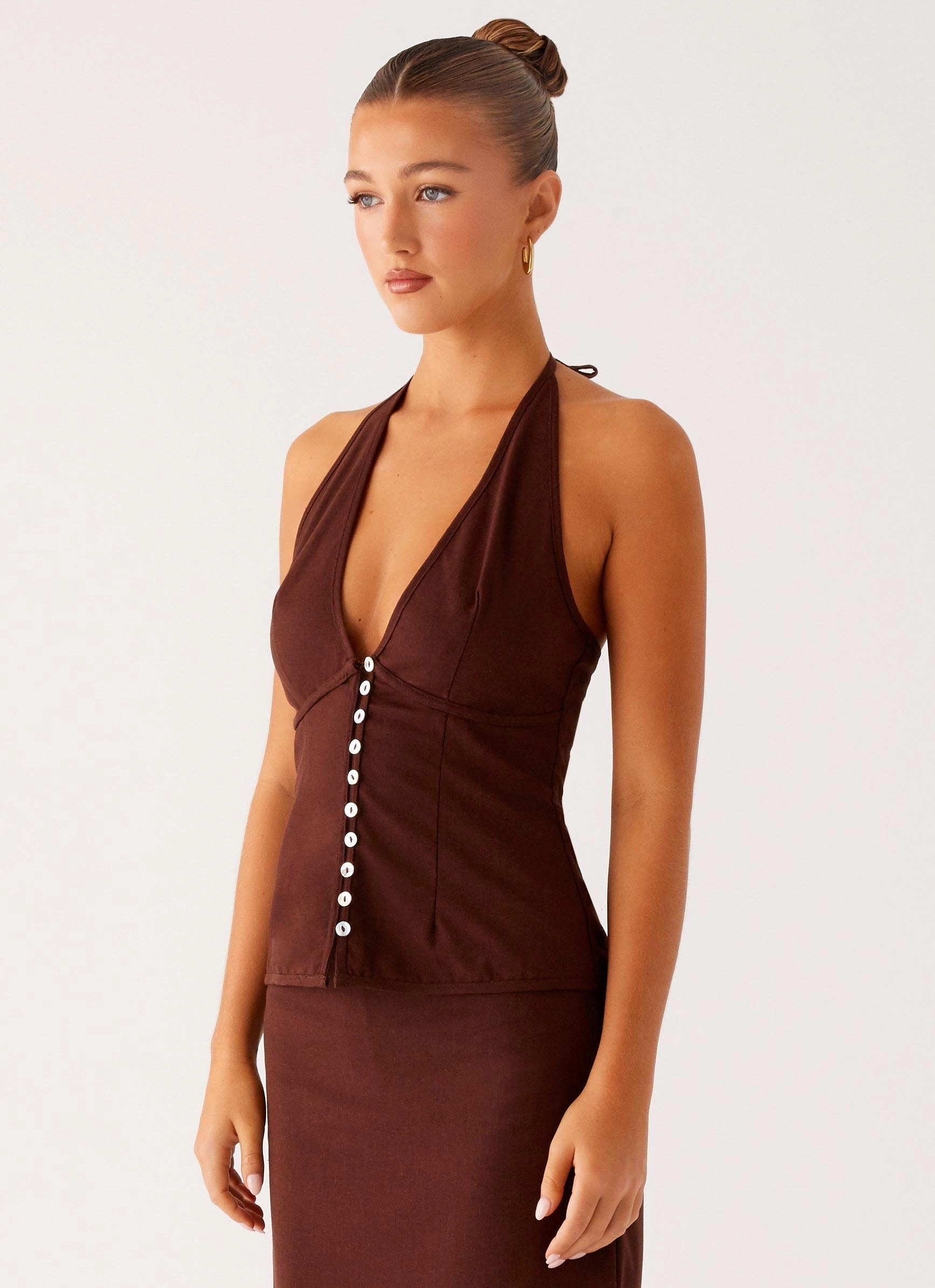 All Occasion Esther Top - Chocolate