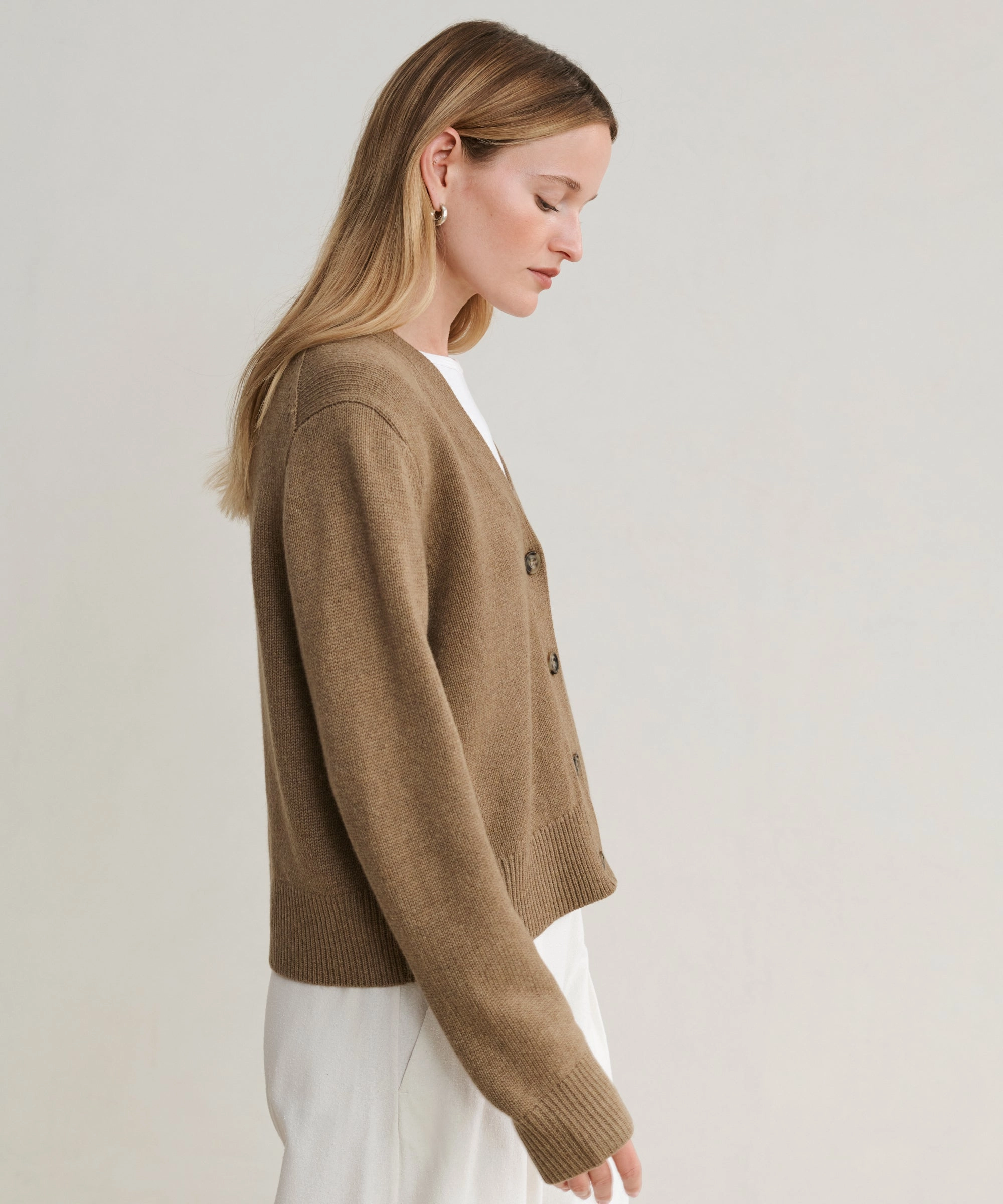 Antibacterial Treatment Cable Stitch Cashmere Colette Cardigan