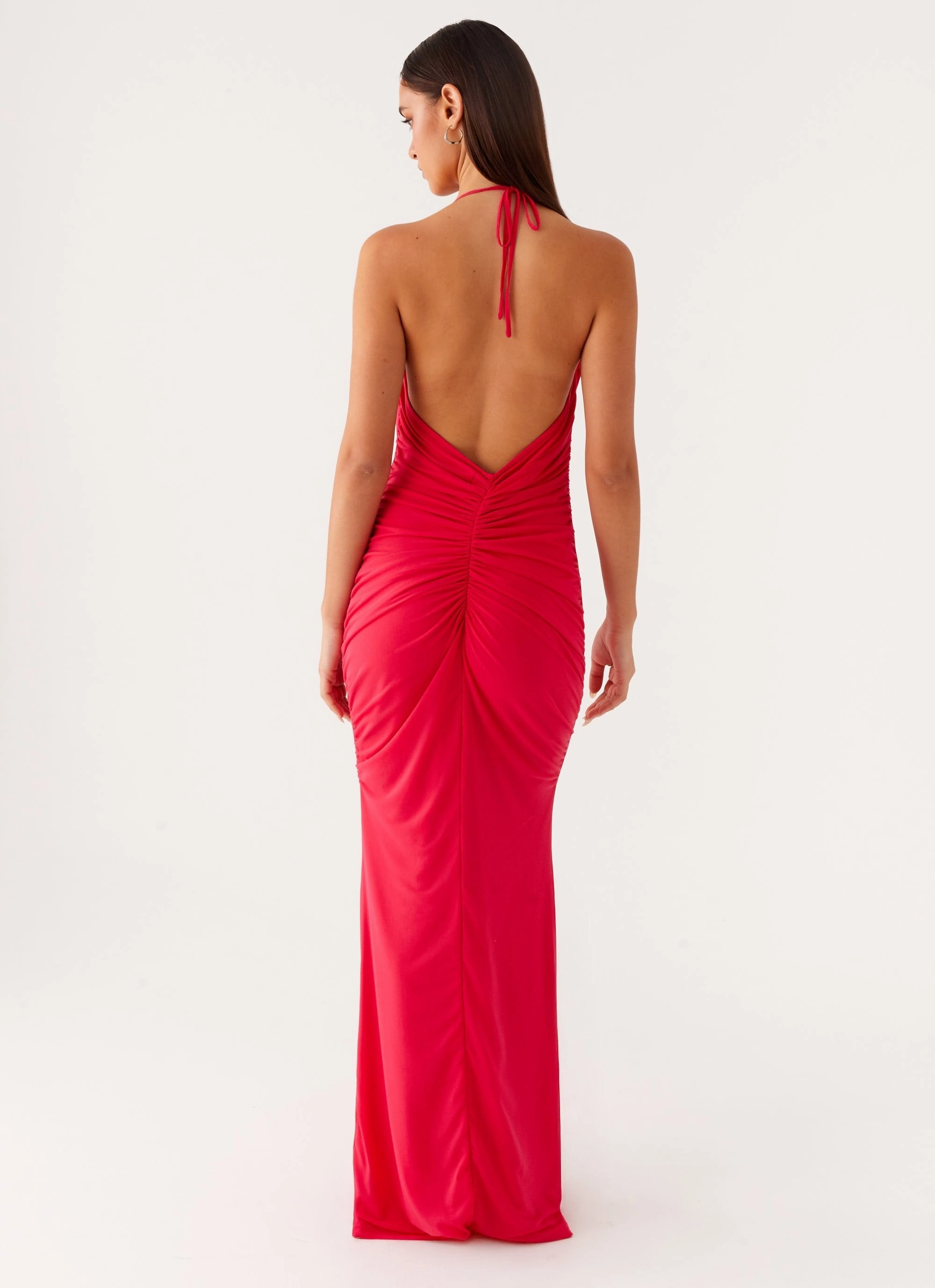 Amari Maxi Dress - Raspberry Refined touch