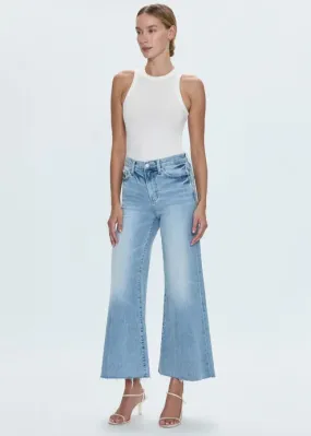 Fashion Lover Versatile Slim Modern Pistola Izzy Mid Rise Wide Leg Crop Strive