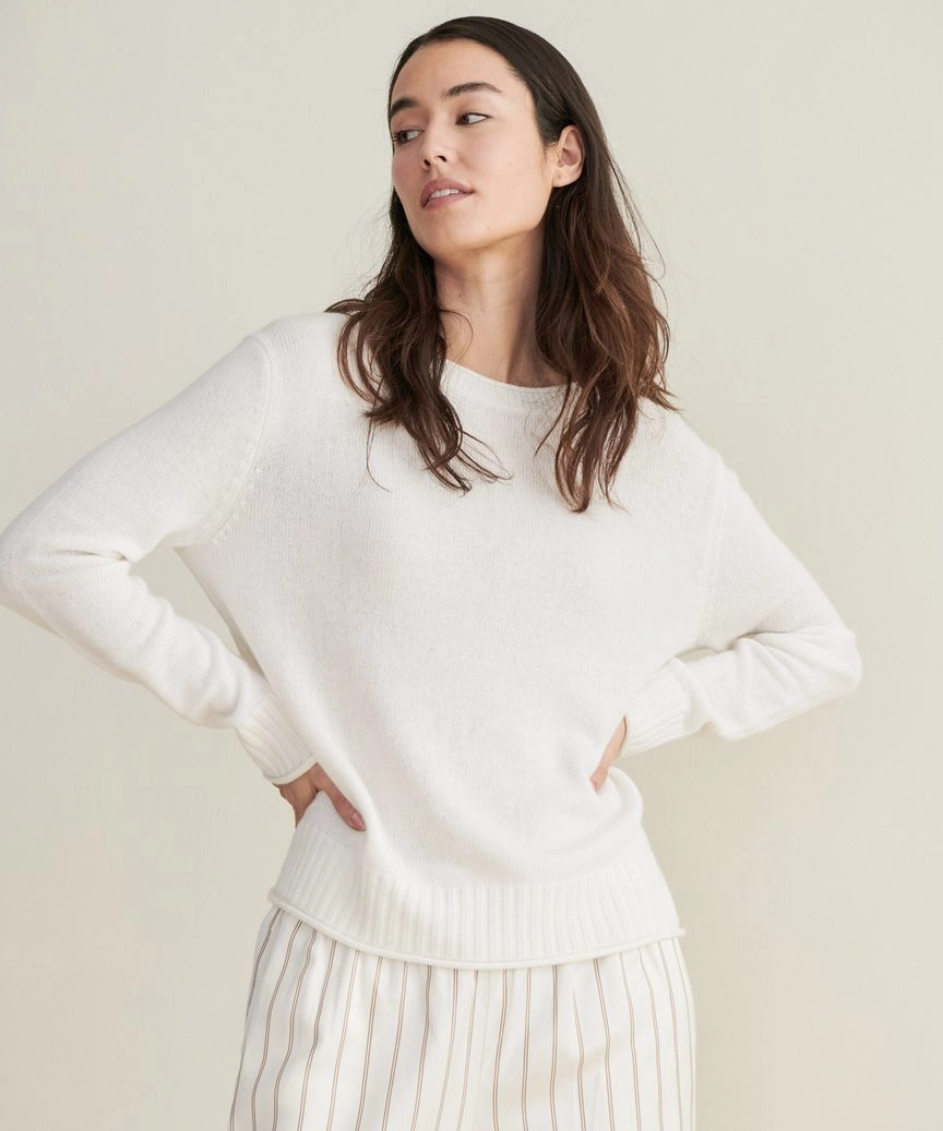Everyday Sweater Airflow Mesh Lining Fitted Blouse