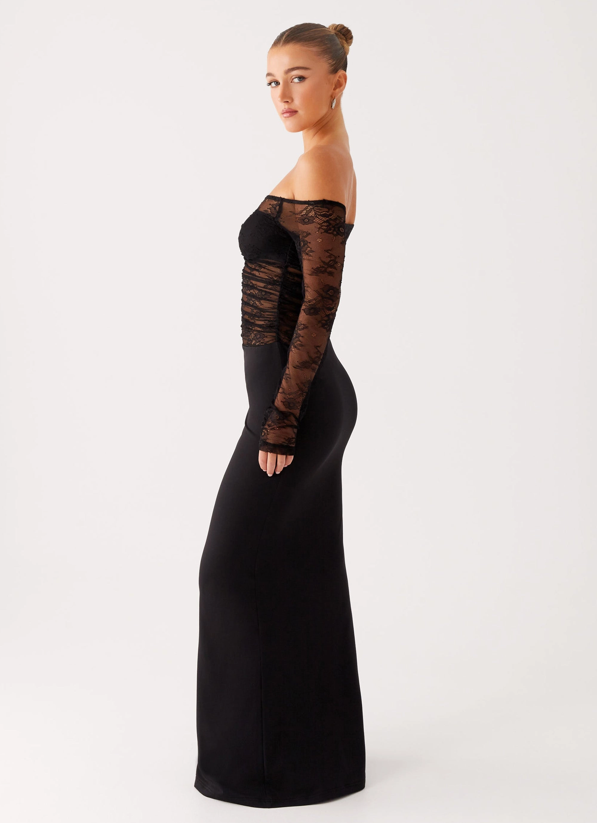 Avi Maxi Dress - Black EasyCareMaterial