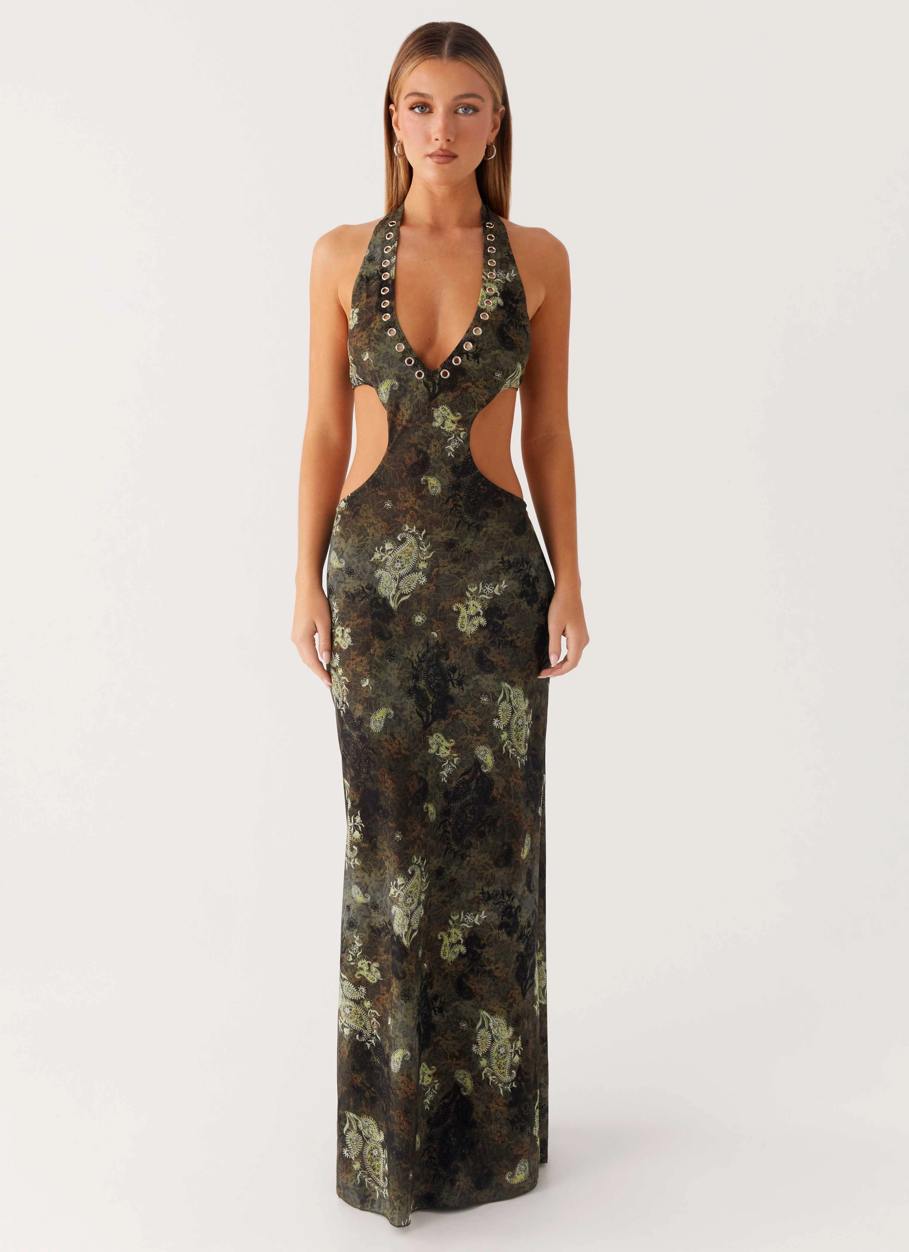 Understated Charm Indra Maxi Dress - Cyber Floral