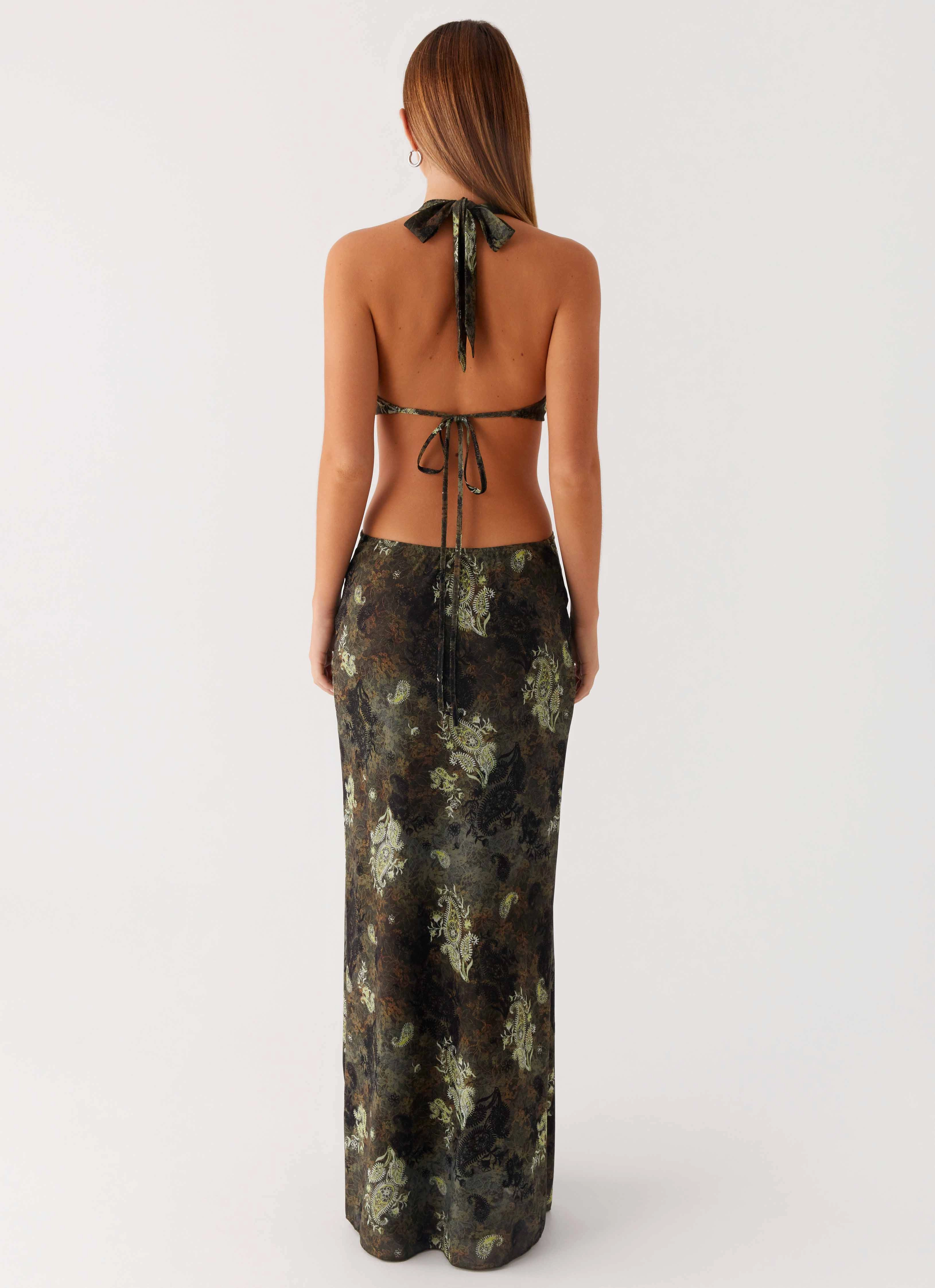 Day Glow Indra Maxi Dress - Cyber Floral