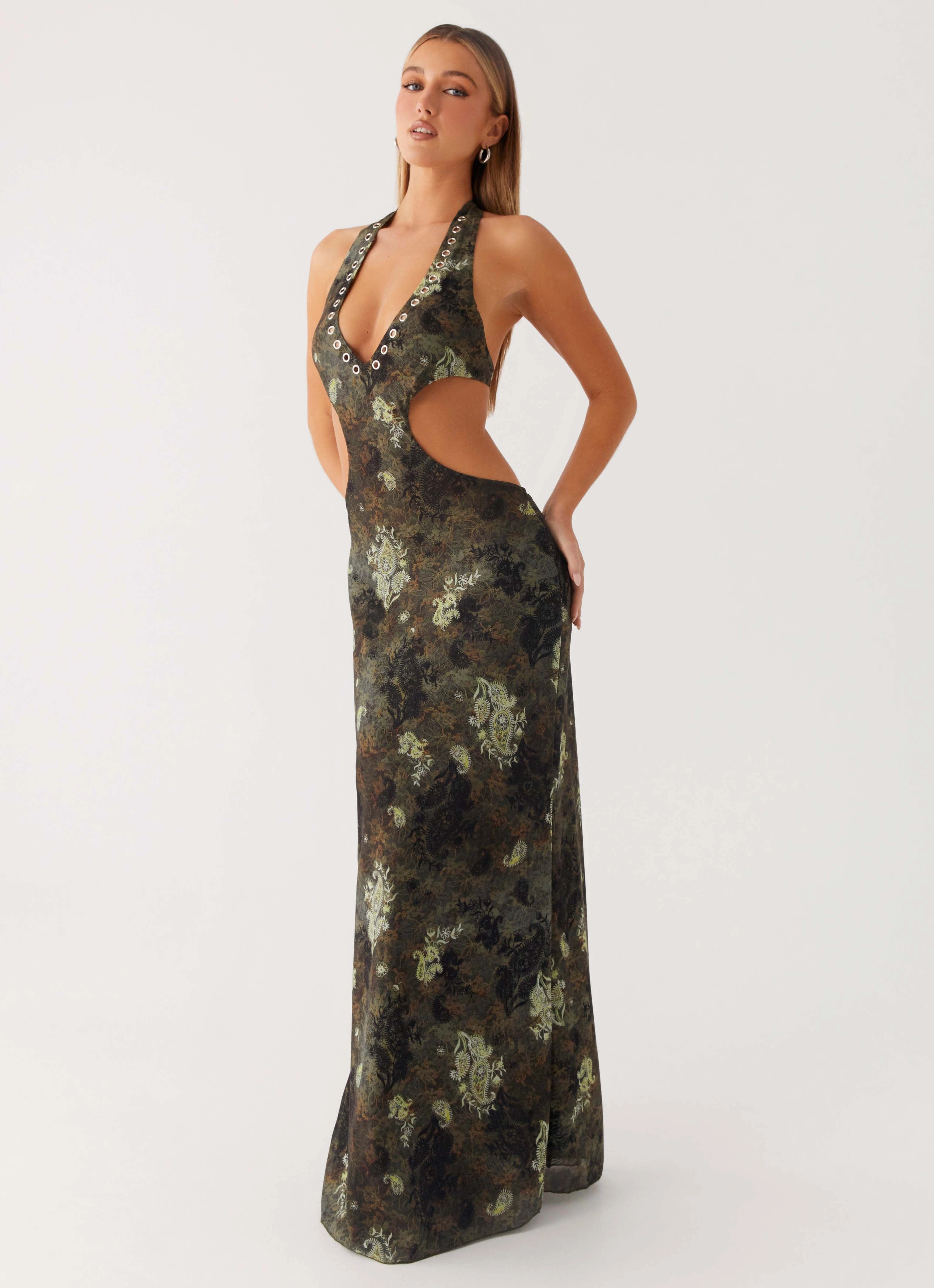 Semi Formal Indra Maxi Dress - Cyber Floral