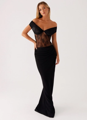 Poised Vibe Elle Maxi Dress - Black