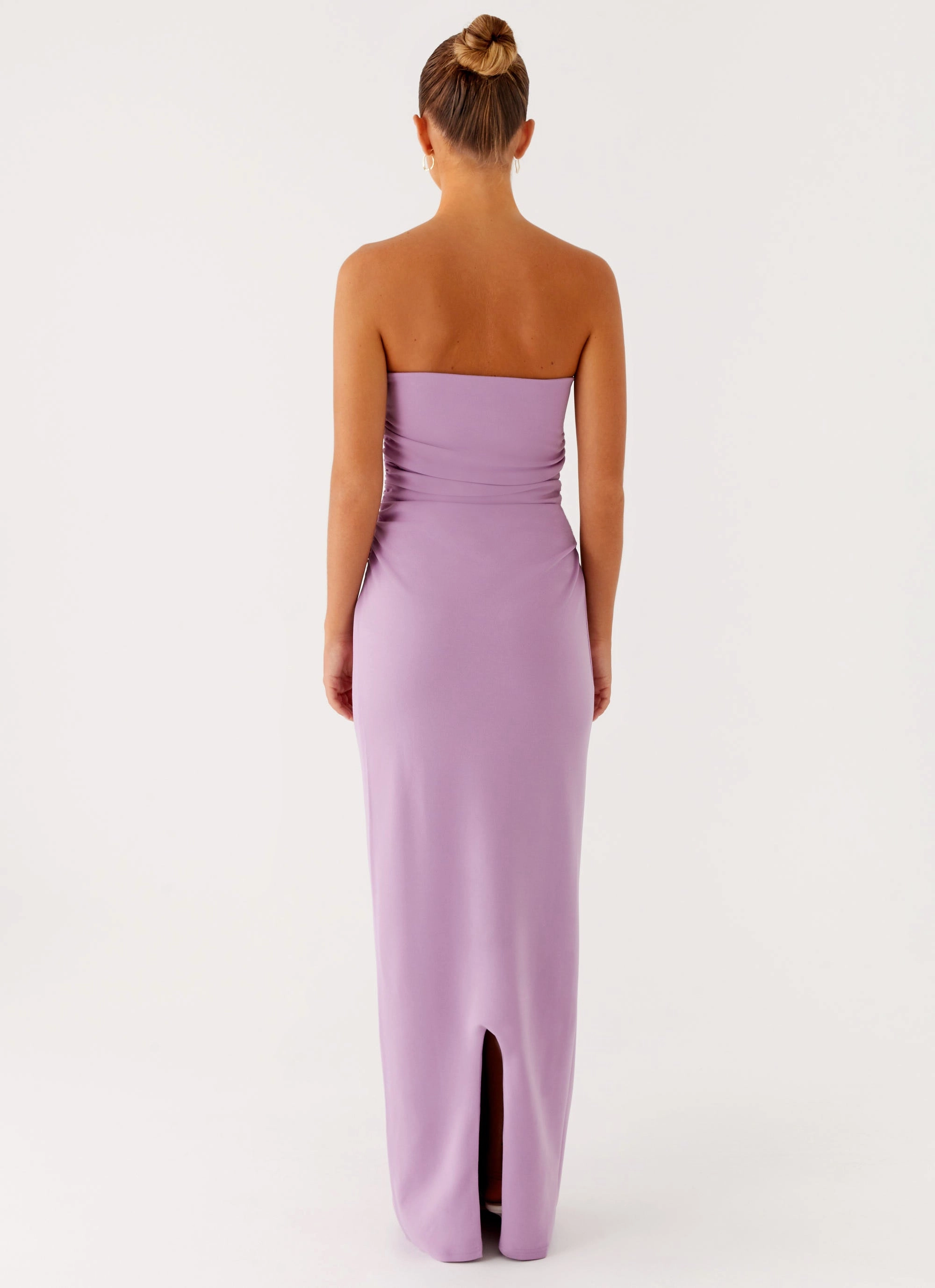 Satin Soft Eryn Maxi Dress - Lilac