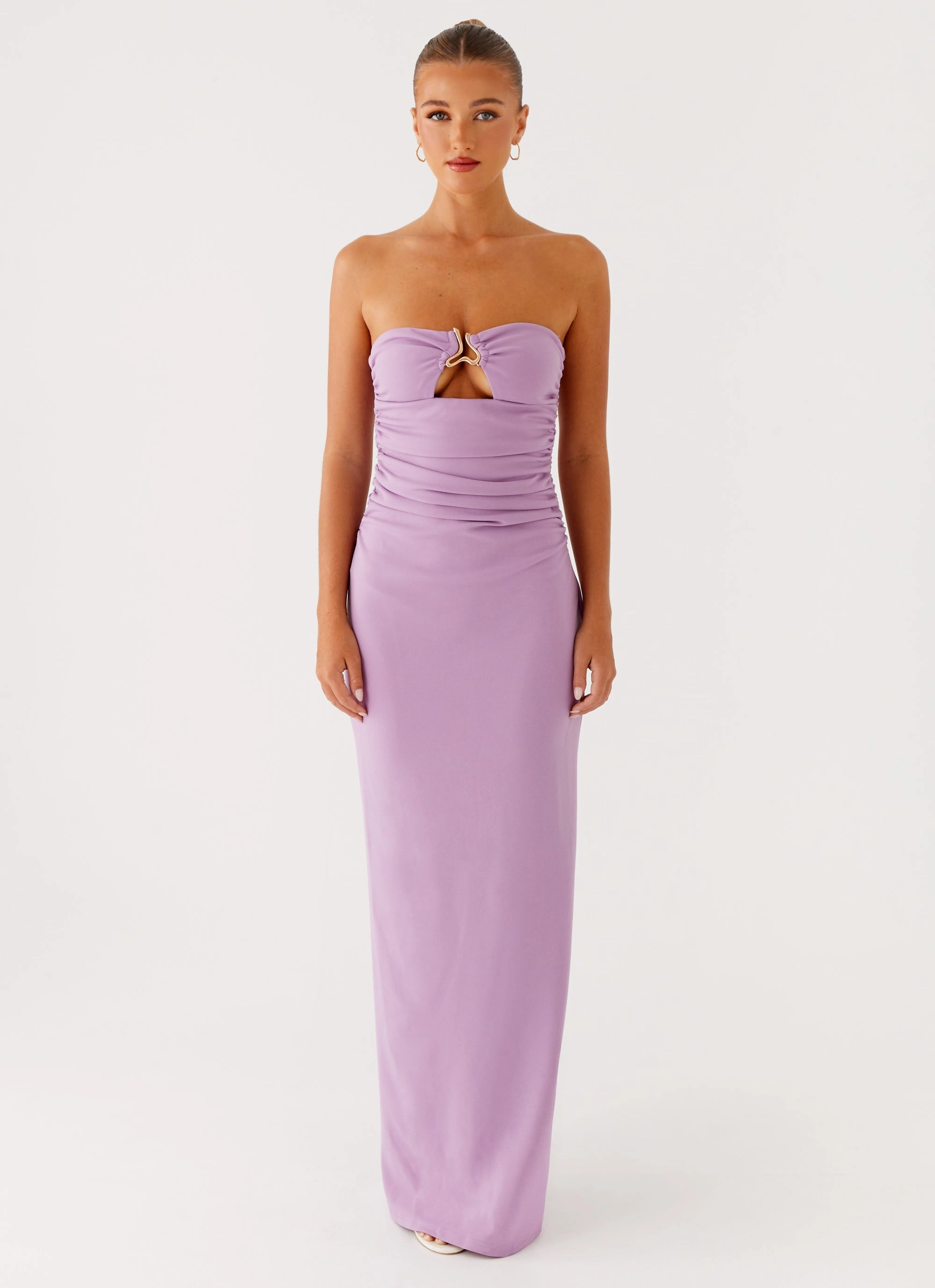Eryn Maxi Dress - Lilac Cozy Texture