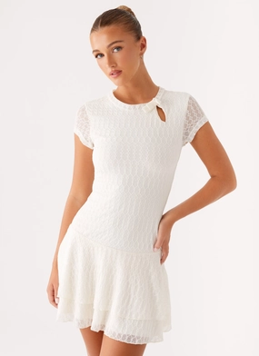 Daily Style Cool Movement Esty Mini Dress - Ivory