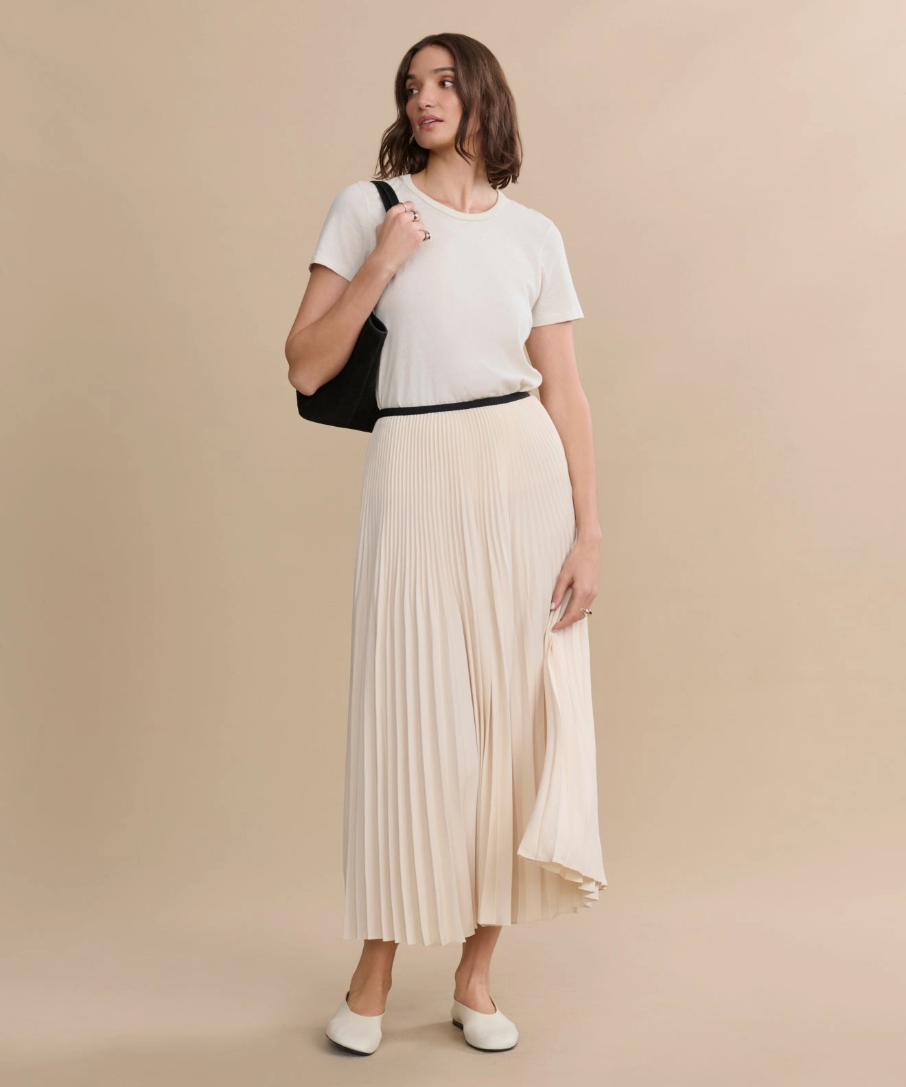 No Ride Up Design Street Utility Pleated Skirt