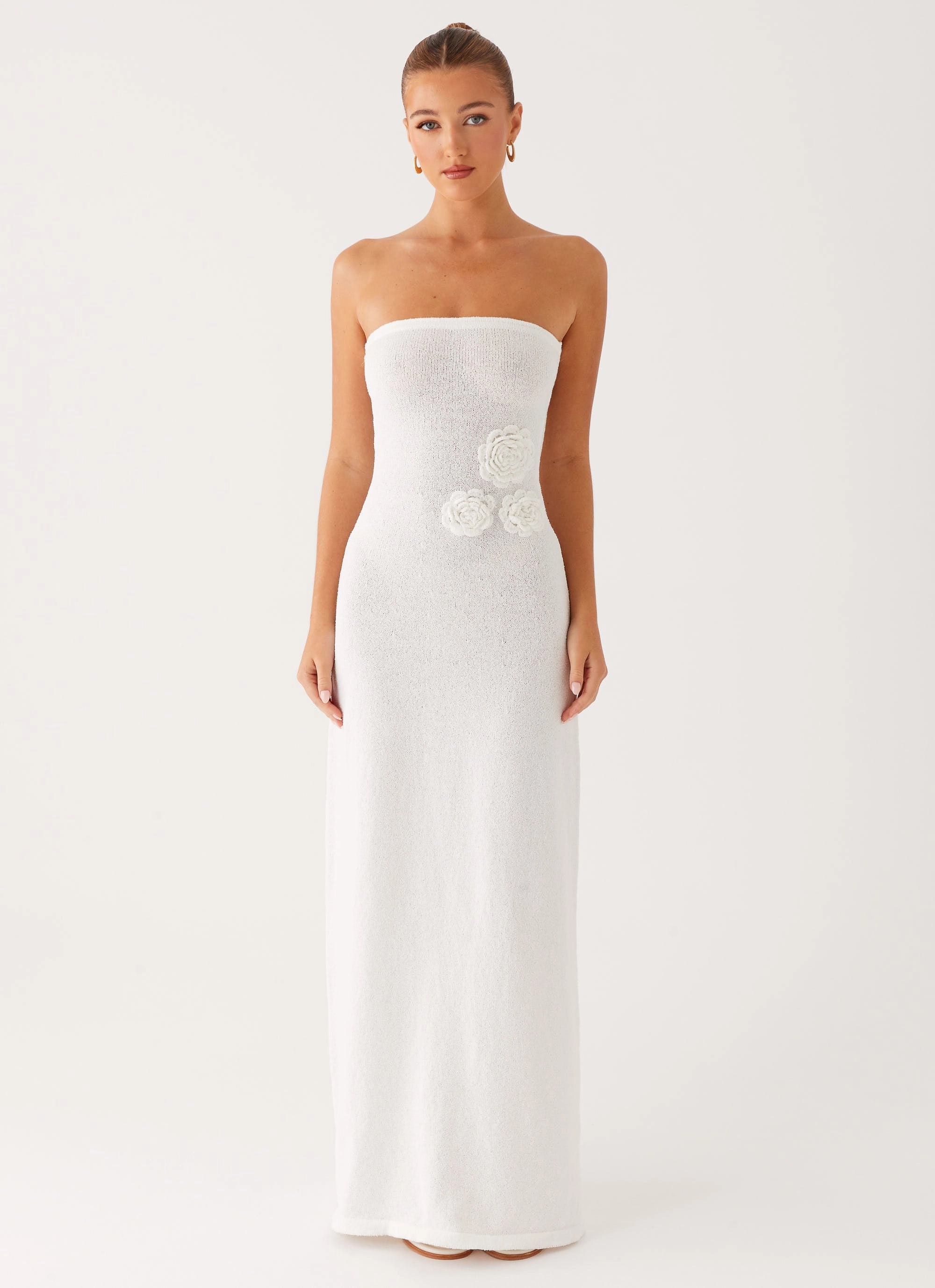 Seasonal Wear Arli Strapless Maxi Dress - Ivory