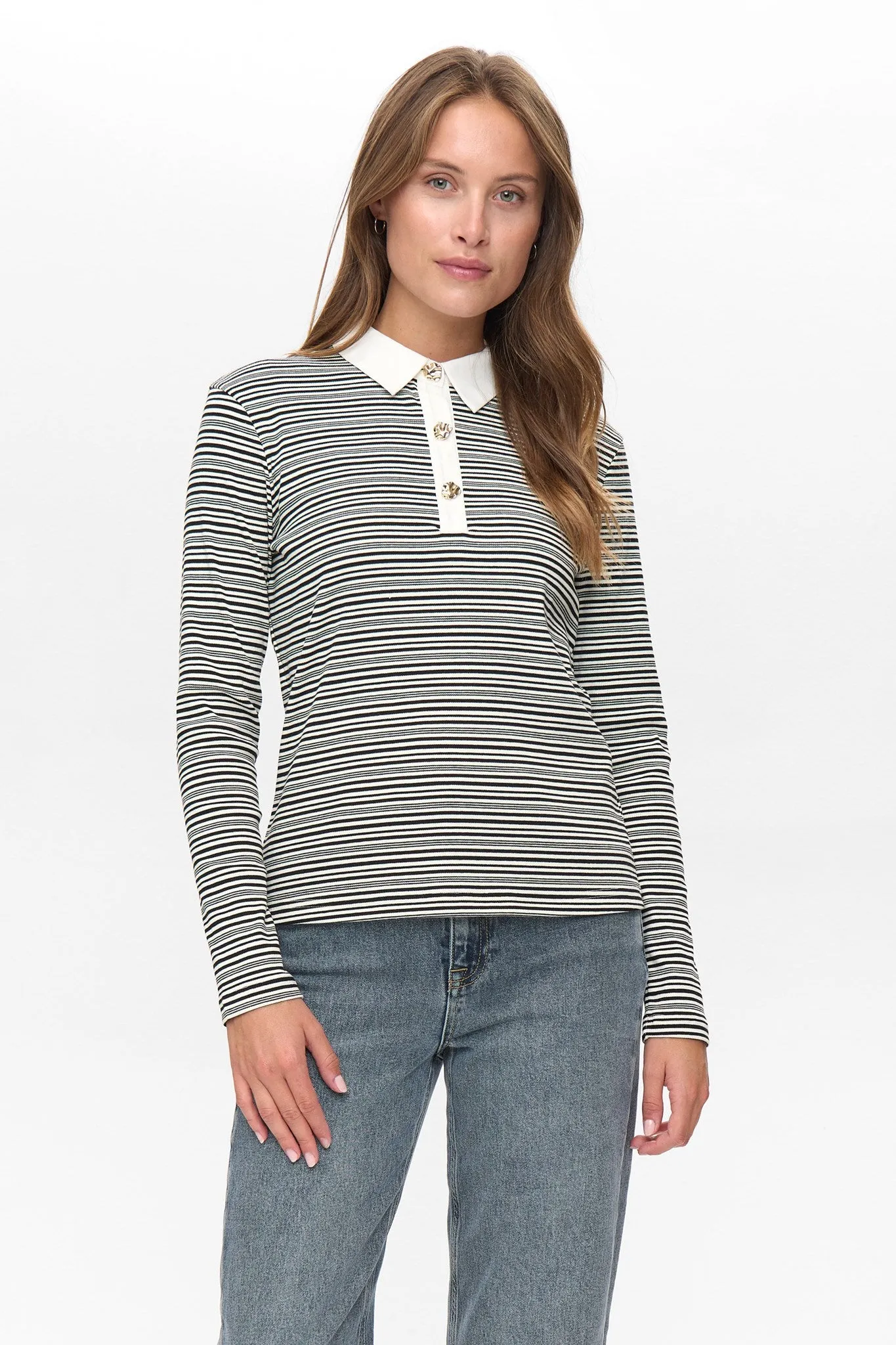 MeshVentilation NUSEMMA LS POLO  - Caviar