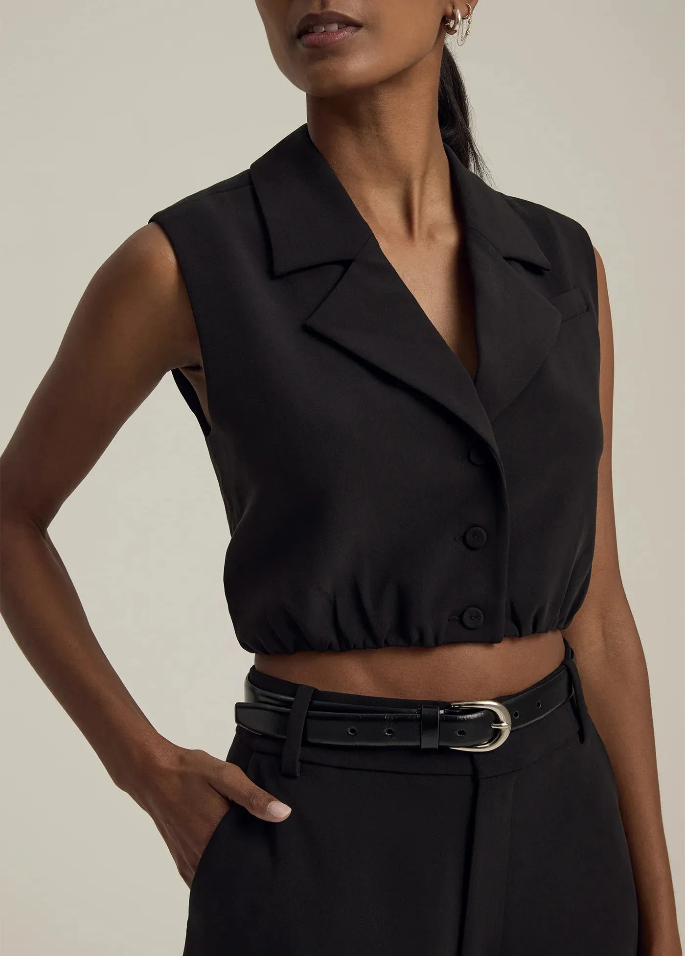 Favorite Daughter Audrey Vest Minimalist Silhouette