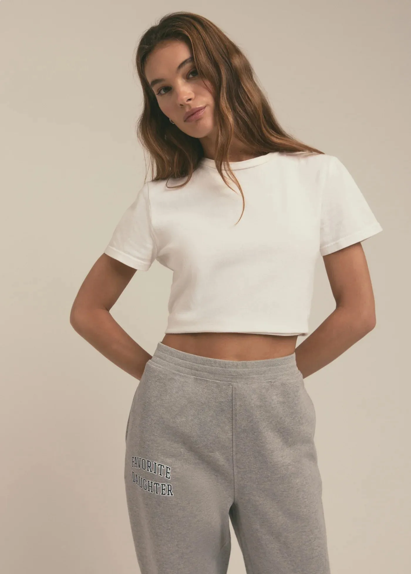 Favorite Daughter Collegiate Joggers Chilly Layering