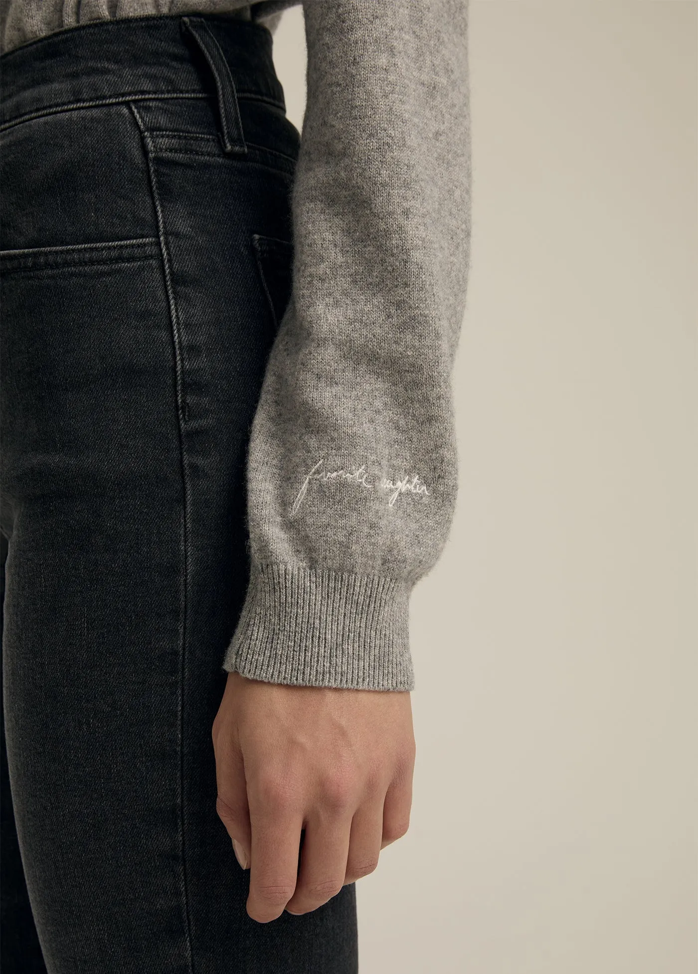 Favorite Daughter The Favorite Cashmere Crew HighElasticity Thread Relaxed Tank