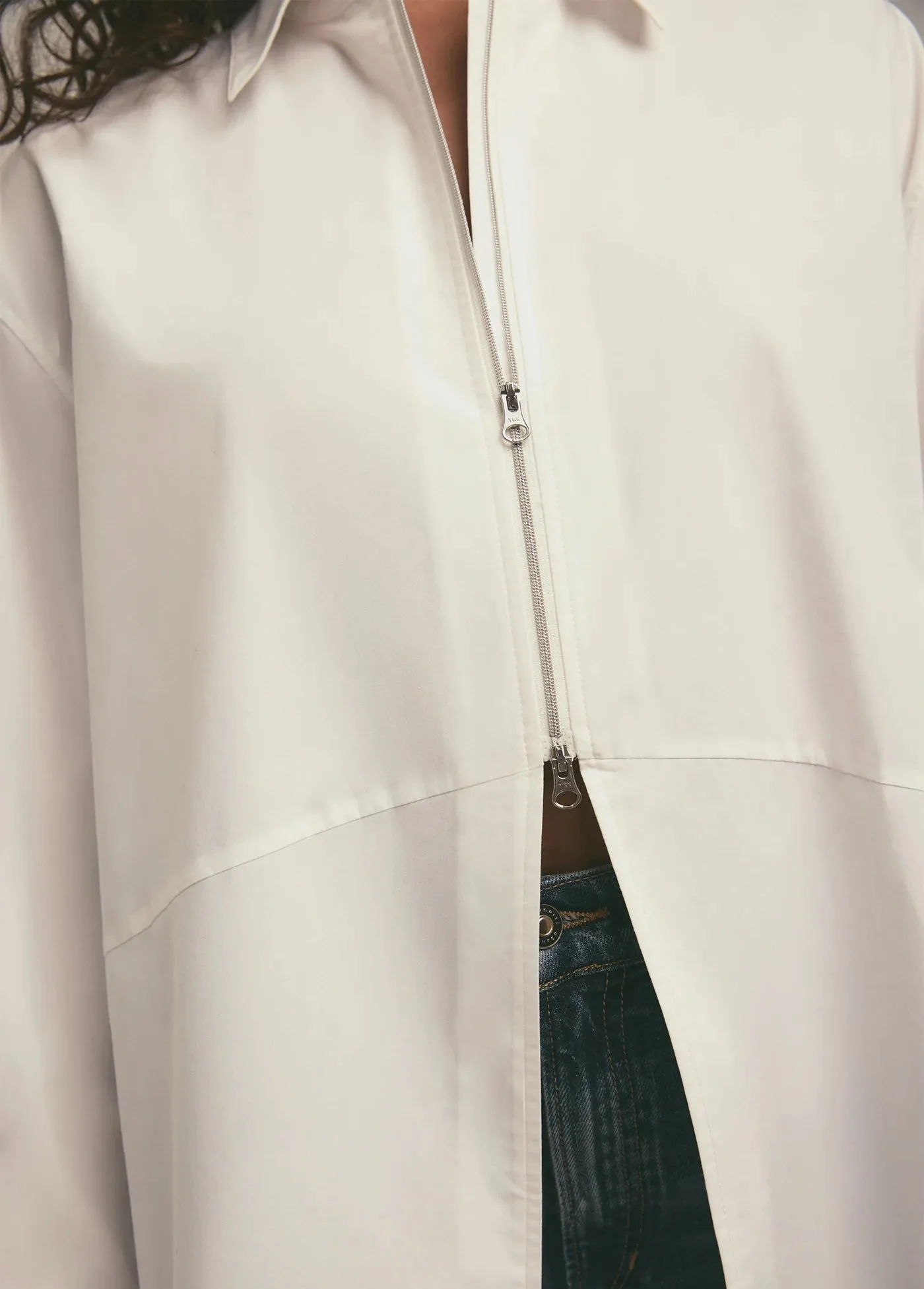 Favorite Daughter The Zip It Shirt LayeredStyling