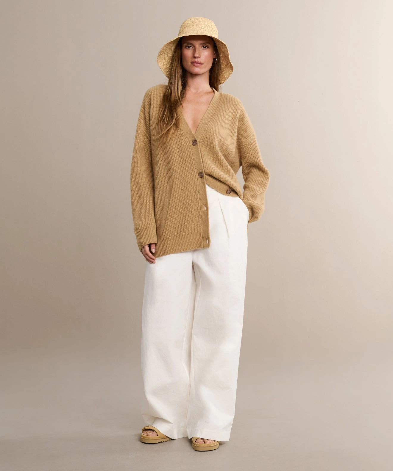 Inner Layer Cashmere Cocoon Cardigan