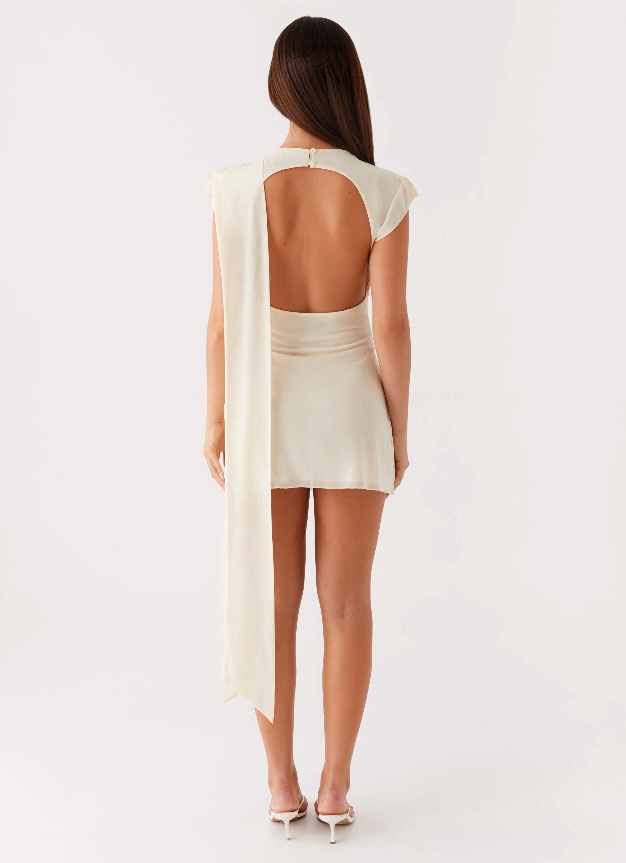 Classic Appeal Soft Finish Felipe Mini Dress - Yellow