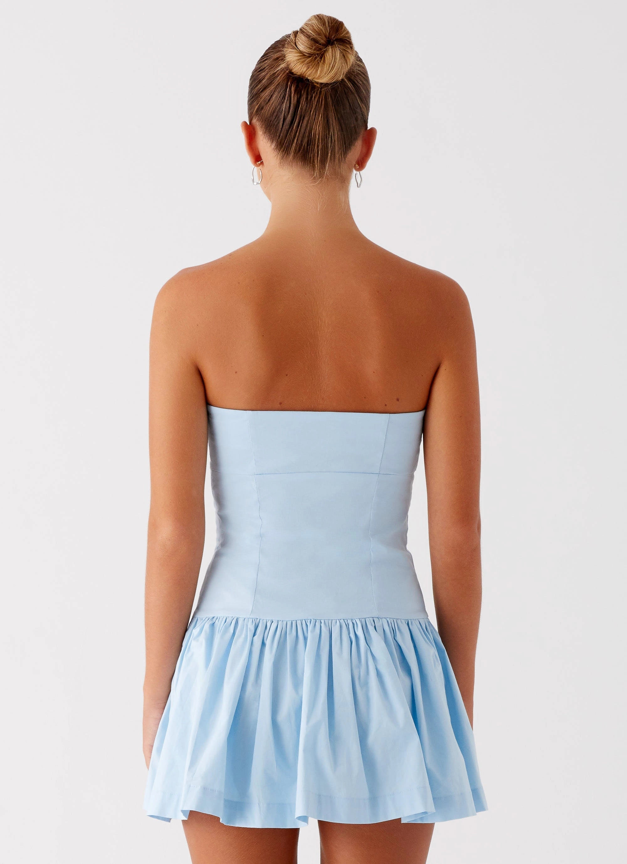 Stream Cut Riviera Mini Dress - Blue