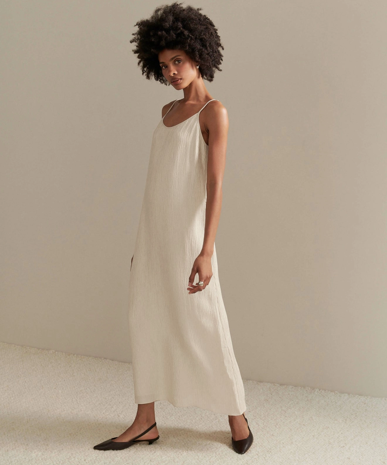 Fete Slip Dress Flowing Lines