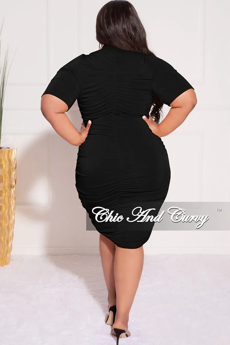Sporty Function Chic Design Wear Final Sale Plus Size BodyCon Dress in Black