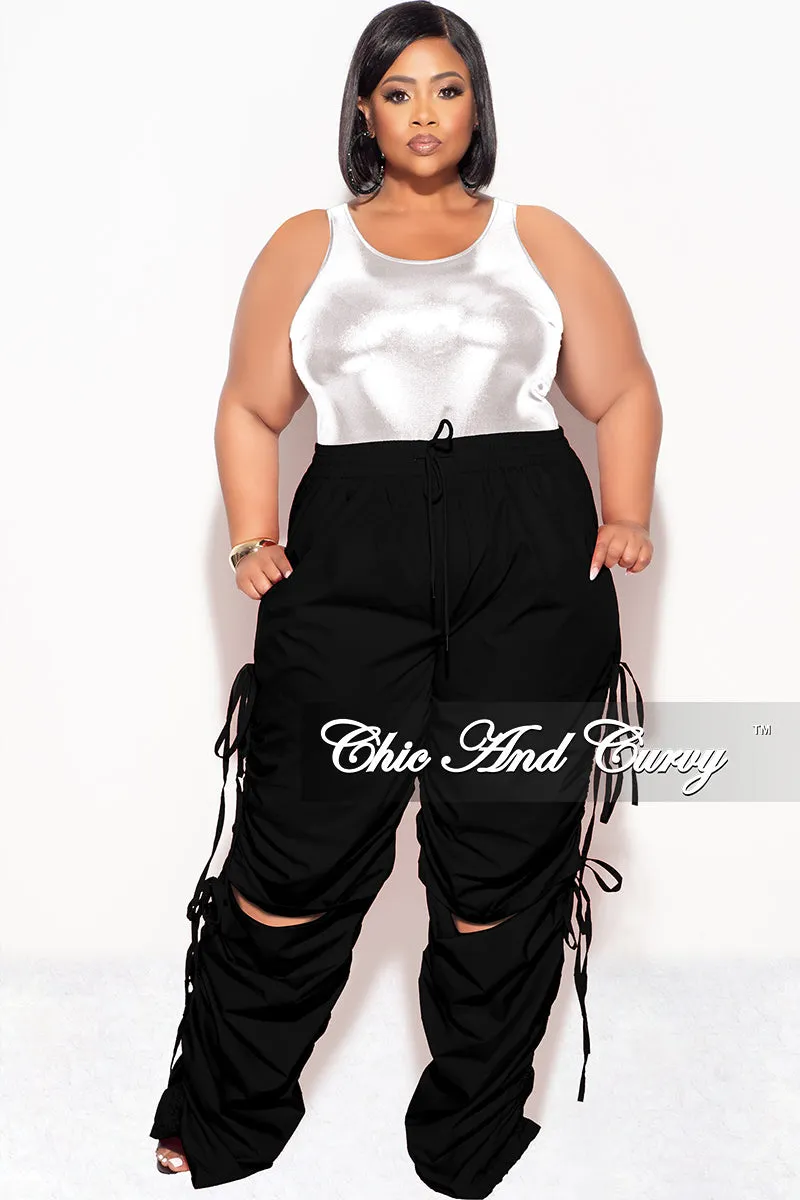 Final Sale Plus Size Bodysuit in Silver and Black Soft and Light Everyday Ease