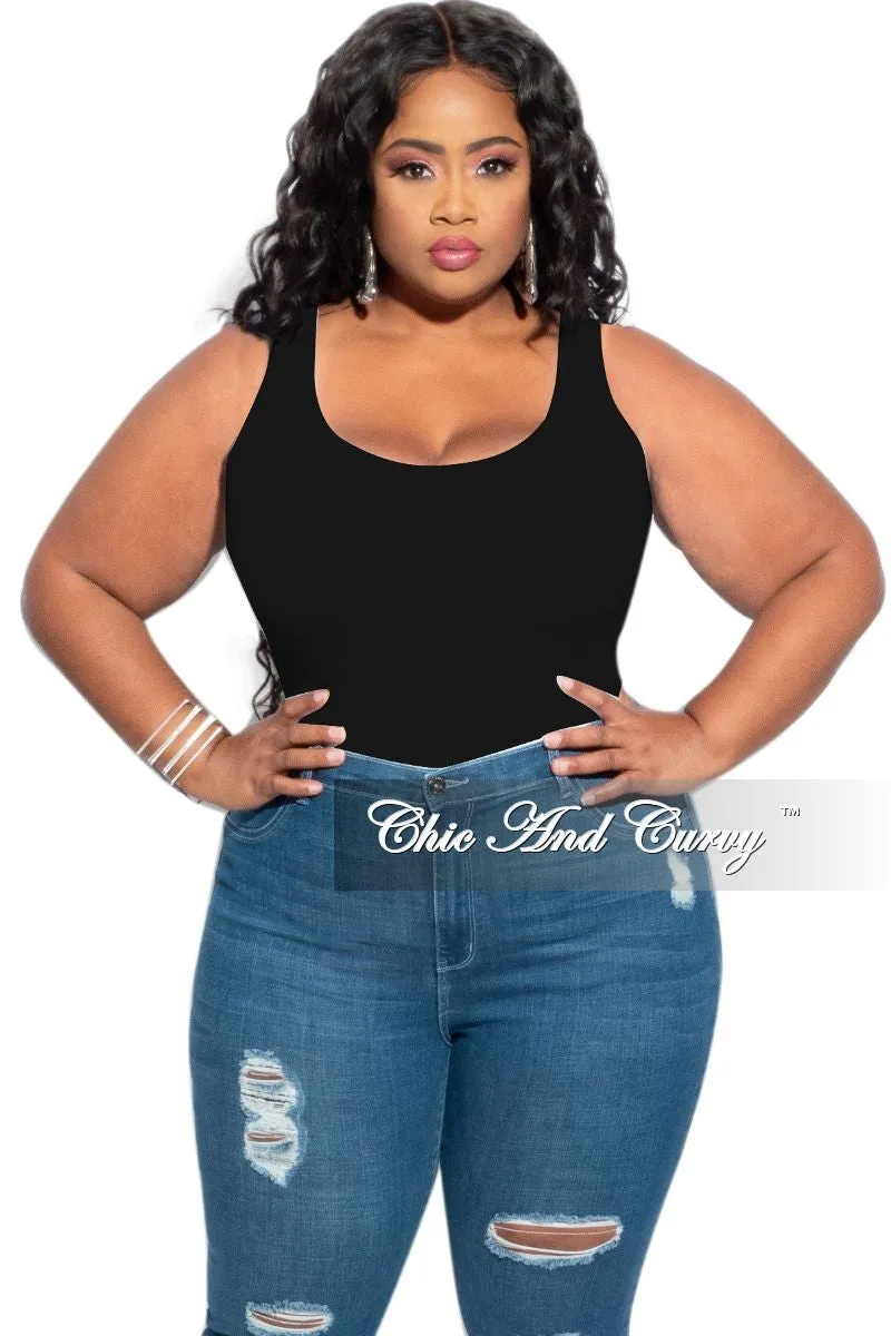 Layer Comfort Fit Freedom Final Sale Plus Size Camisole with Thick Straps in Black