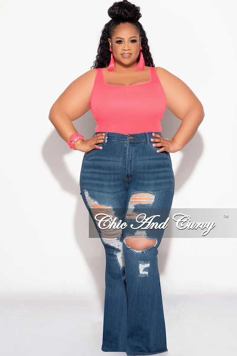 WrinkleFreeFinish Final Sale Plus Size Camisole with Thick Straps in Rose Pink