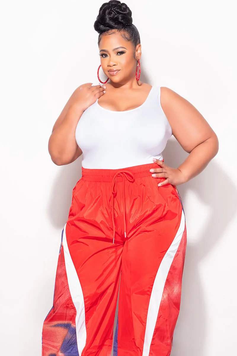 Final Sale Plus Size Camisole with Thick Straps in White Chafe-Free Fit