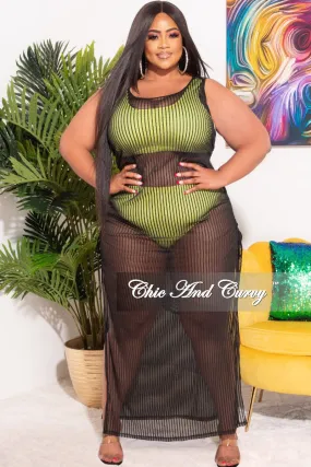 Cozy Touch ComfortFit Final Sale Plus Size Coverup in Black