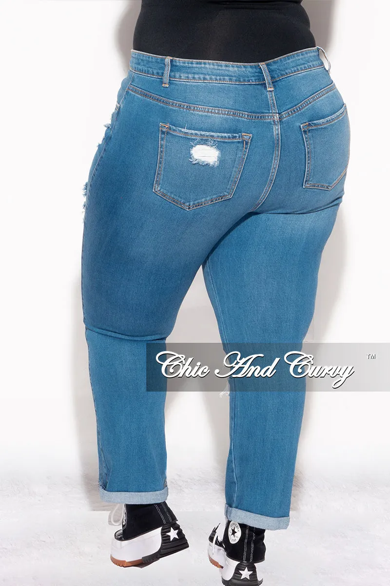 Secure Waistband Final Sale Plus Size Denim Jeans