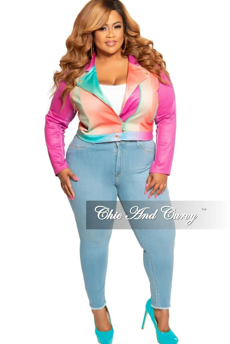 Warm Layer Final Sale Plus Size Jeans in Light Denim