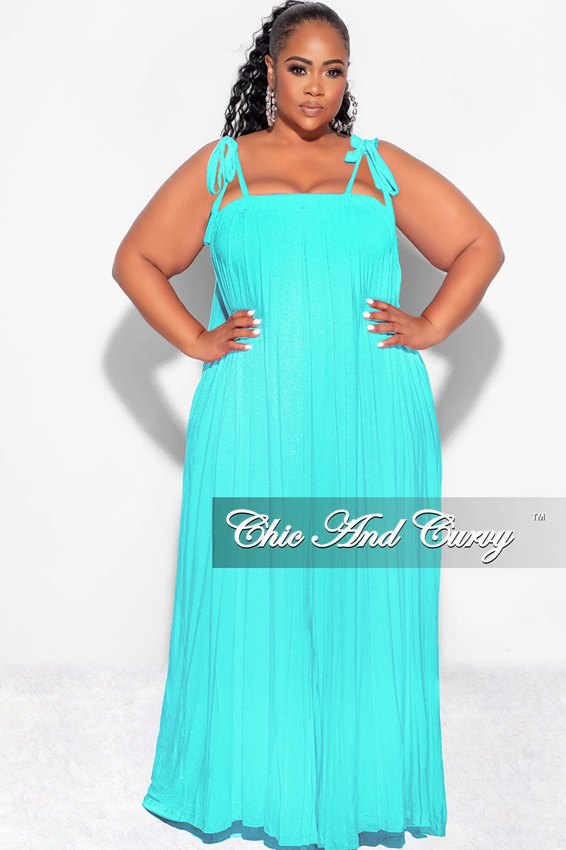 Final Sale Plus Size Oversized Jumpsuit with Self Tie Straps in Dark Mint Casual Flex Breathable layers
