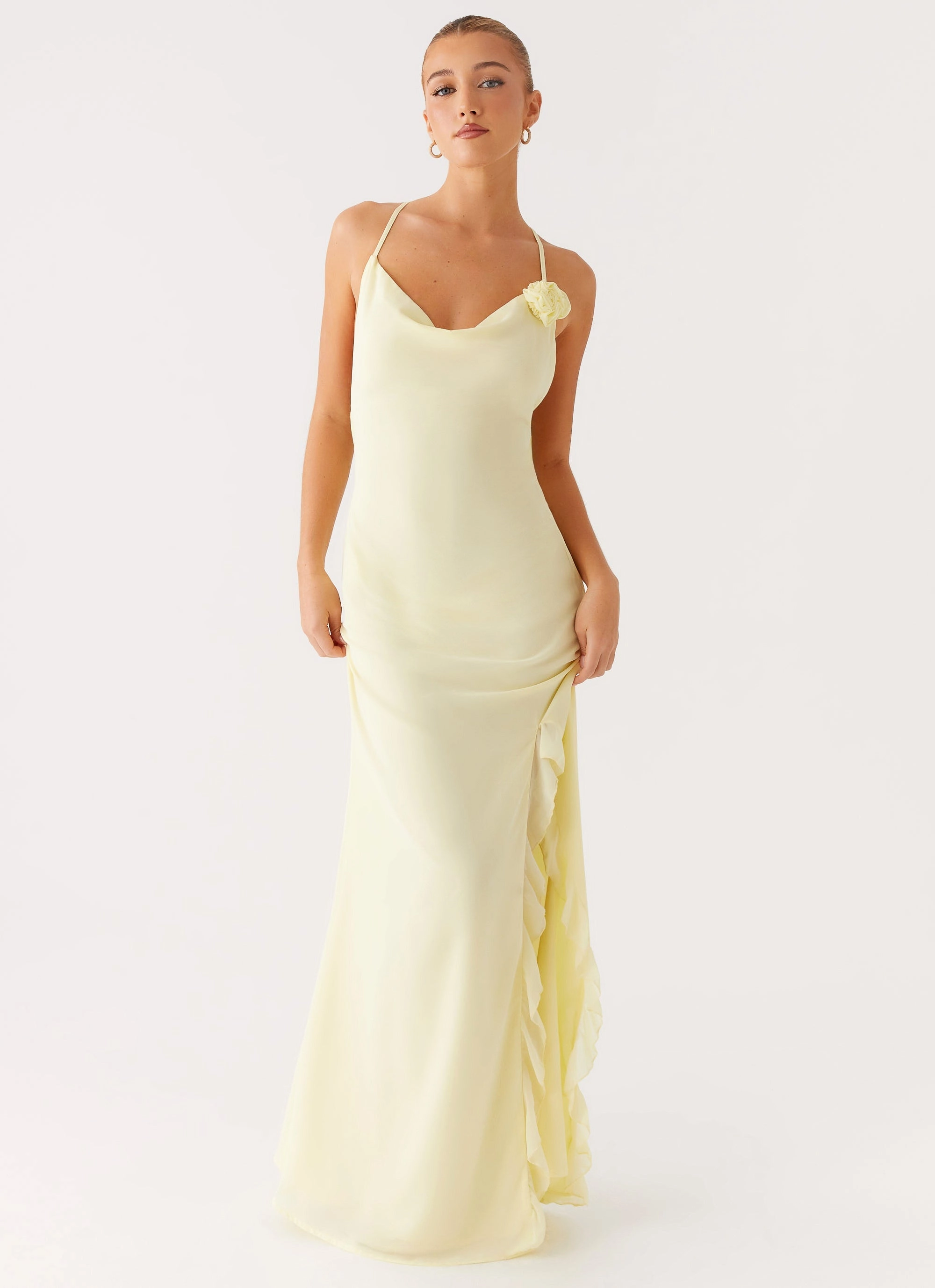 First Class Maxi Dress - Yellow Urban Light Stylish Cut