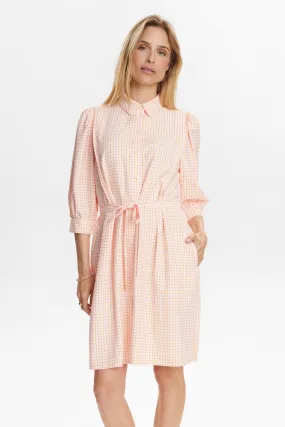 Light Fabrication Comfortable and Chic NUDERYA DRESS - Roseate Spoonbill