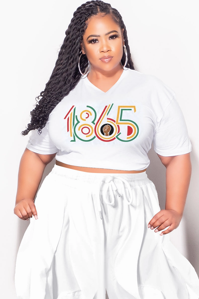 Final Sale Plus Size Oversized Unisex V-Neck White T-Shirt 1865 ThermalInsulation