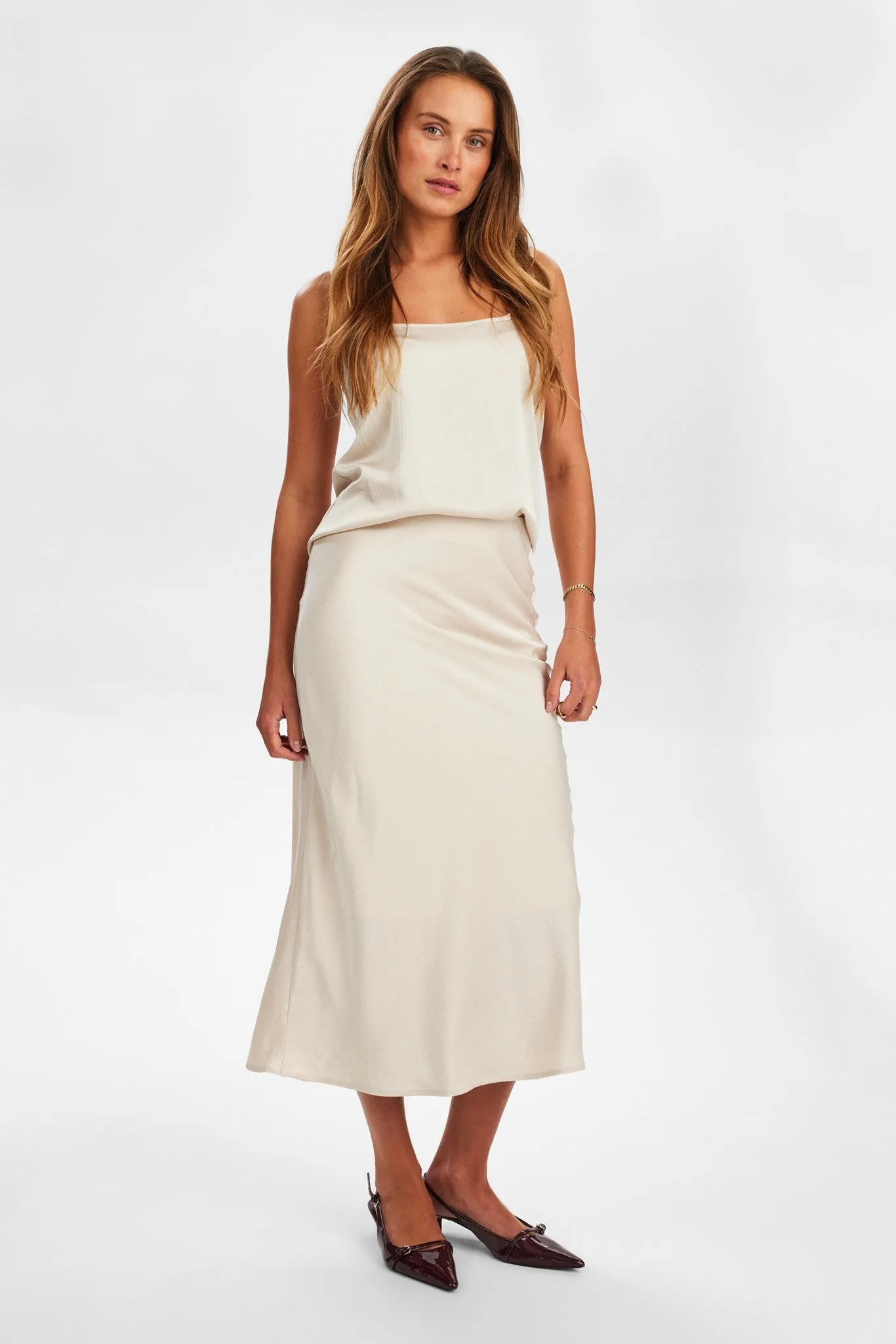 NUIVORY SKIRT - Gray Morn Non Slip Waist Grip