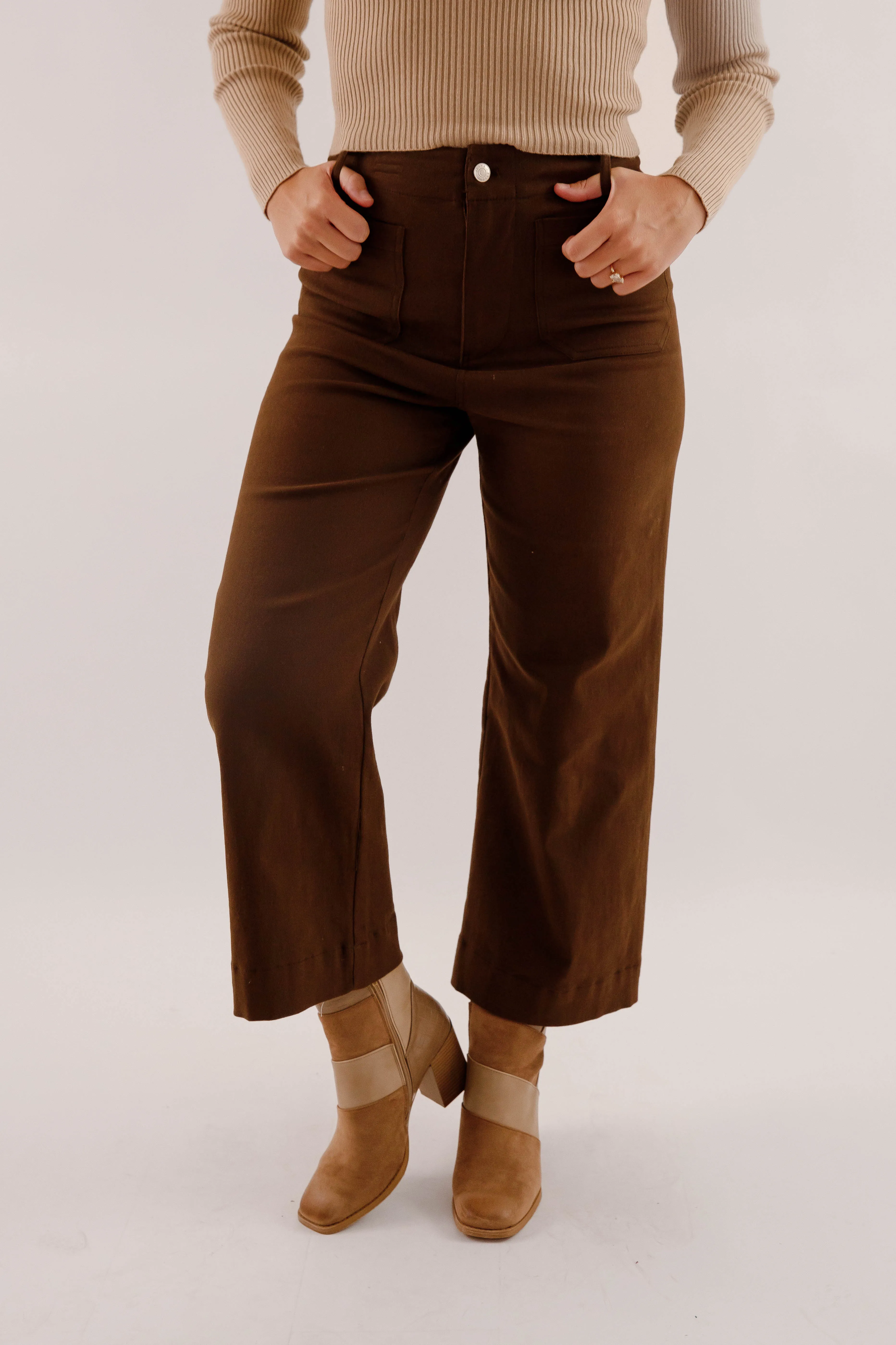 Taking A Pause Denim-Brown Adjustable loop Fit Freedom
