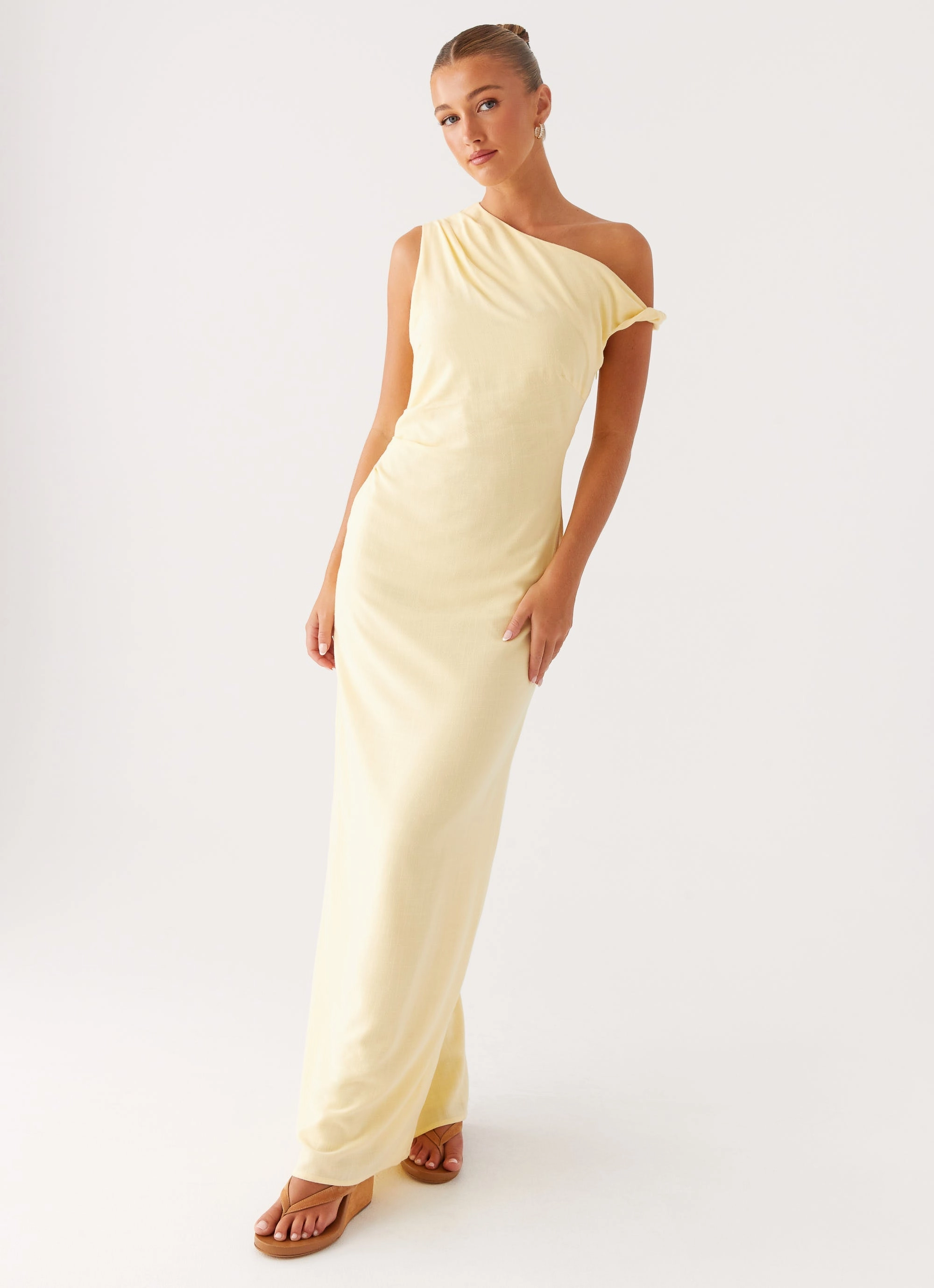 Mckenna Maxi Dress - Yellow Low-Waist