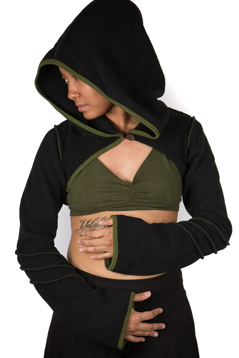 Fleece Pixie Shrug Water Resistant Shell