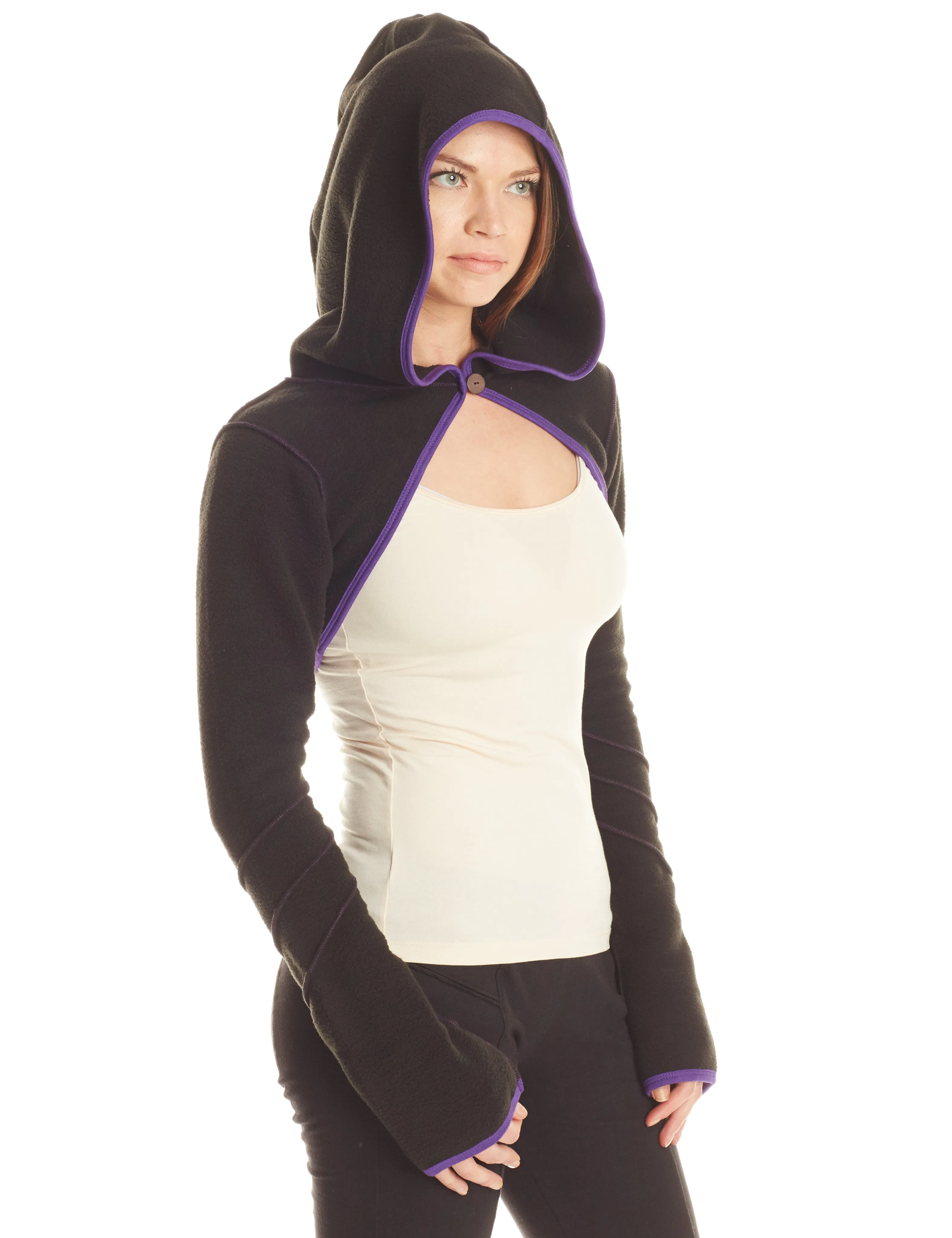 Snow Day Soft Comfort Design Fleece Pixie Shrug