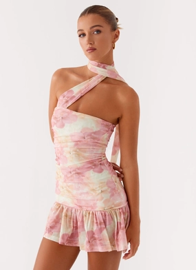 Fleur Mini Dress - Floral Print Daily Comfort