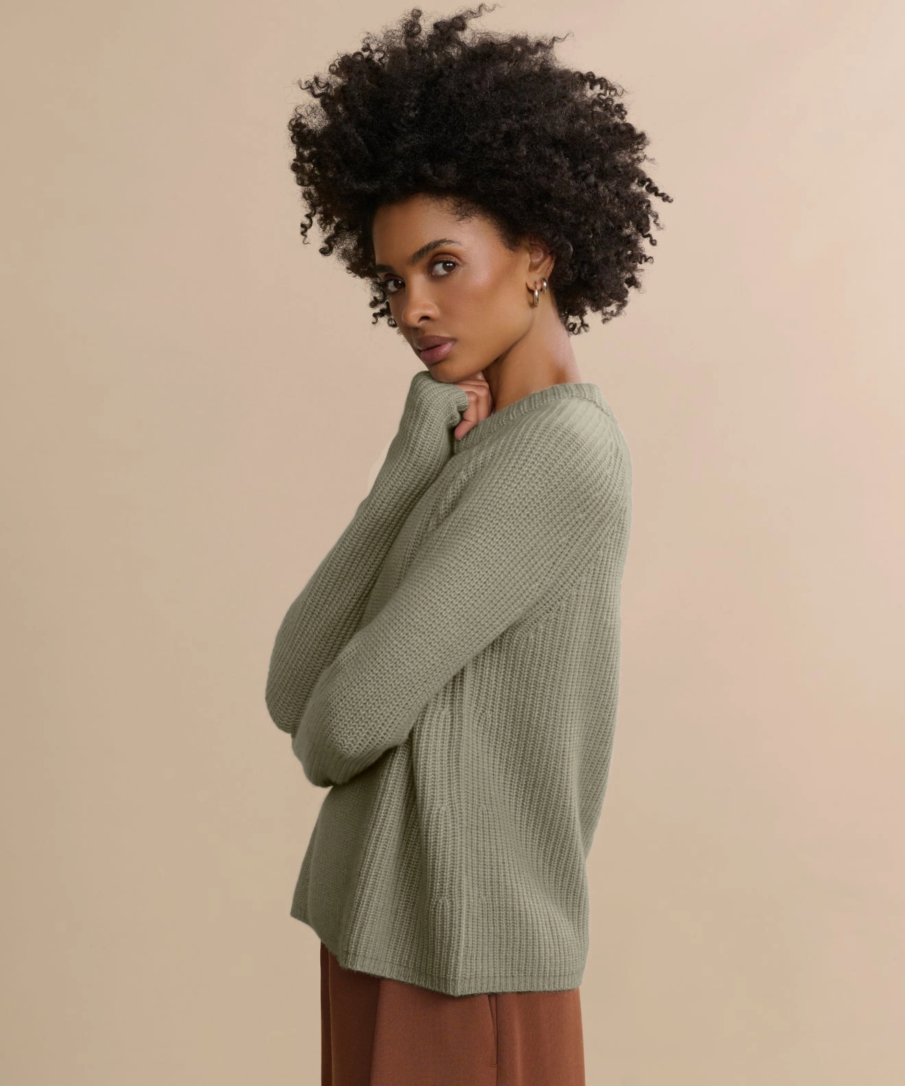 NonIrritatingTags Cashmere Fisherman Sweater