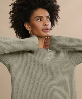 Cashmere Fisherman Sweater Relaxed Top Quick Dry Material