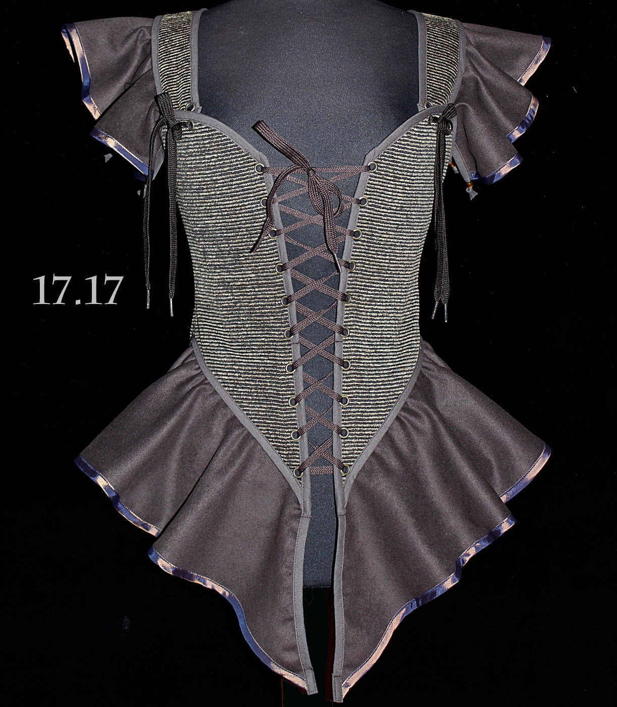 Hidden Pocket Design Pirate Bodice- Plus Size