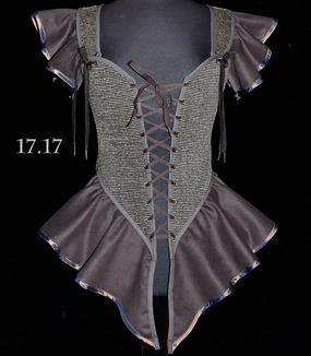 Hidden Pocket Design Pirate Bodice- Plus Size