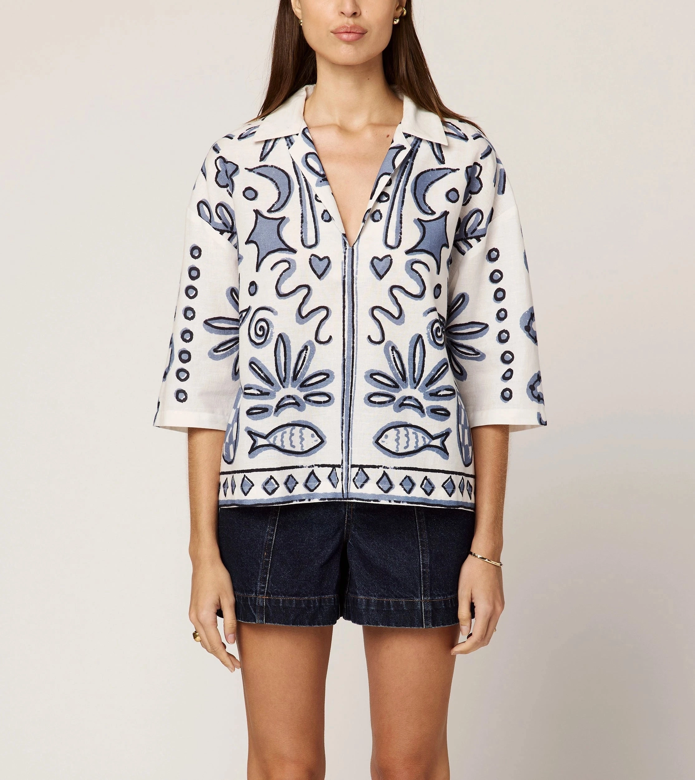 Easy Care Material Meredith Blouse | Verona