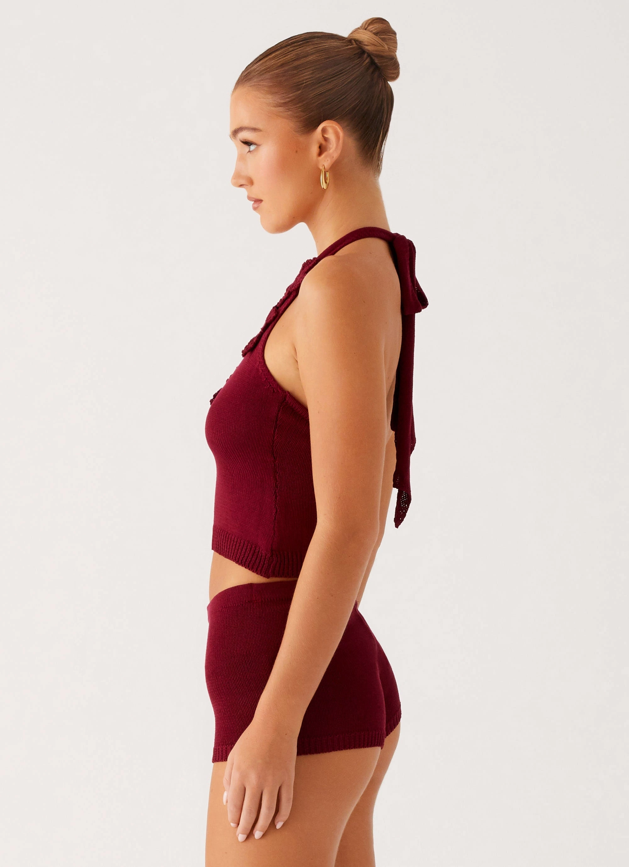 Miffy Crochet Top - Maroon Elegant-style Swim Essentials