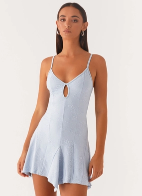 Surry Mini Dress - Blue Smooth Edge Chic Energy