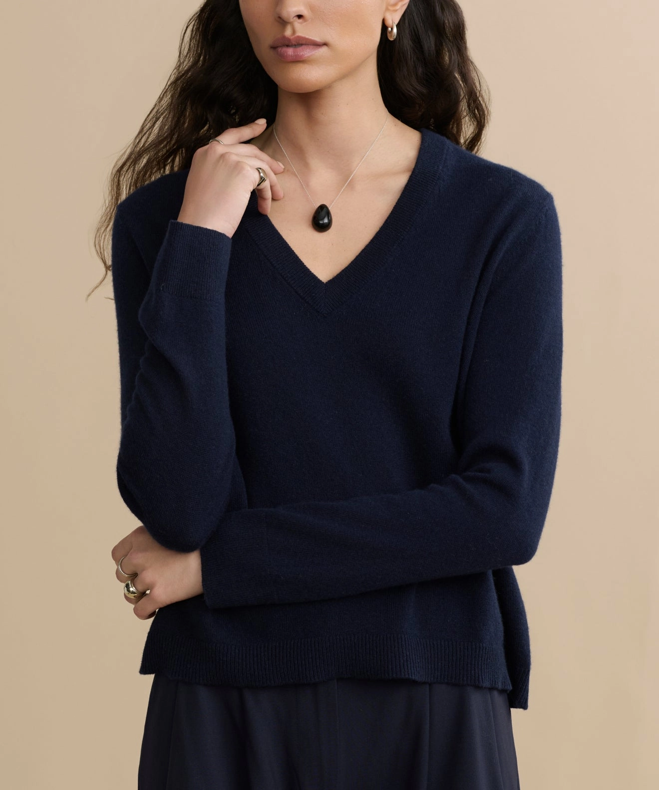 EcoCertified Wool Blend Flynn Cashmere Sweater